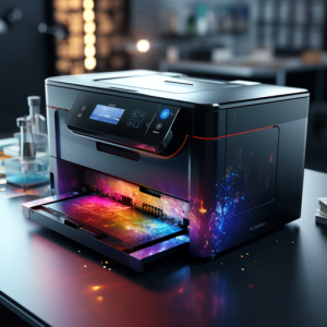 An image of color laser printer